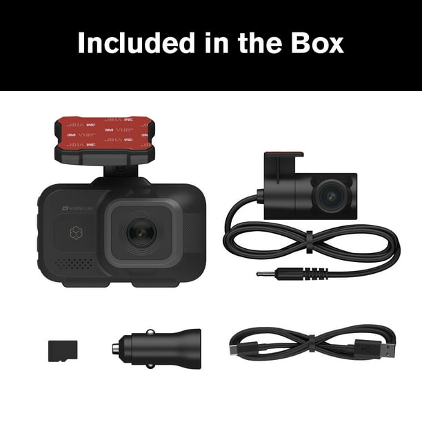 YADA Roadcam AI PLUS, AI-Powered 4K Dash Cam with 1080p Rear Cam