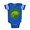 Royal Blue, variant on CafePress - Cute Chameleon - Cute Infant Baby Football Bodysuit