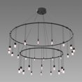 thumbnail image 7 of Sonneman S1F38K-SC06XX12-RP04 Suspenders Led Double Ring Multi Light Pendant - Black, 7 of 7