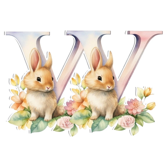 Easter Acrylic 26 Letter Pendants Home Decoration Pendant, W