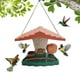 Fridja Maison Extérieure Forme Mangeoire d'Oiseaux Alimentateur en Plastique Oiseau Cage Jardin Décoration – image 1 sur 9