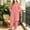 Pink, variant on Women's Fall Winter Jacquard Sherpa Fleece Nightgown, Thick Warm Loose Fit Long Sleep Robe Loungewear