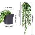 thumbnail image 1 of Plantas verdes artificiales sauce ratán colgante hojas de hiedra decoración de fiesta (E) Sywqhk Libre de BPA, 1 of 6
