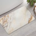 thumbnail image 2 of White Gold Marble Pattern Bathroom Rugs Mat,Non Slip Microfiber Bathroom Rug,Rubber Backing,Soft Bathroom Mats for Bathroom Floor,Tub and Shower,17x30in(43x75cm), 2 of 5