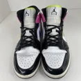 thumbnail image 4 of Ni - ke Ni - ke Air Jordan 1 Mid SE Cyber Active Fuchsia Pink Shoes CZ9834-100 Size 10.5, 4 of 5