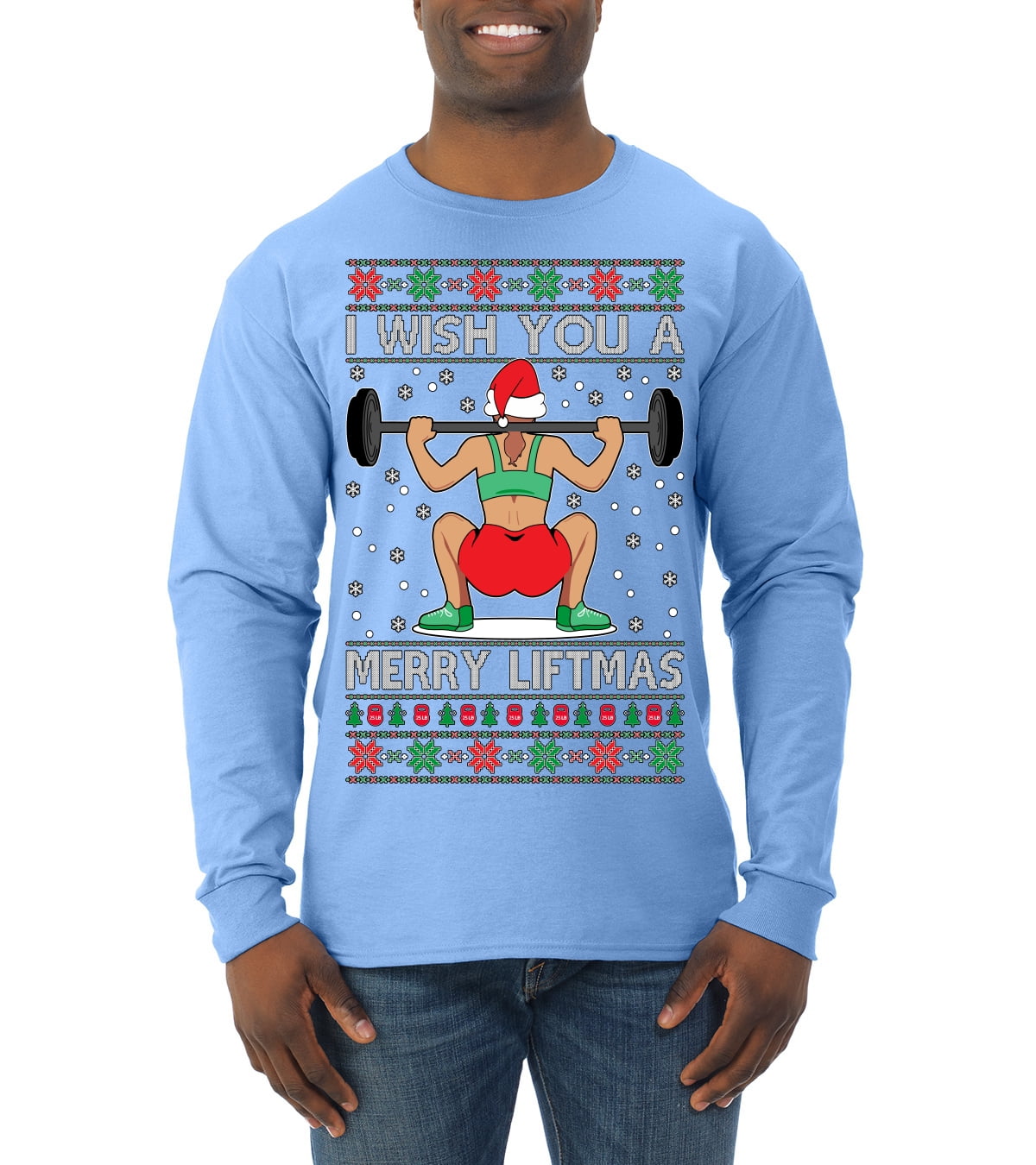 workout christmas sweaters