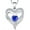 09-sapphire-Sept, variant on VESITIM Heart Necklace for Women Sterling Silver Filigree Love Heart Pendant Plated 18k White Gold Created Sapphire Birthstone Jewelry Gift