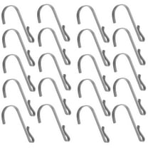 ROSENICE J Shaped Hook 20Set Wire Shelving Hooks Stainless Steel for Office Supplies and Closet