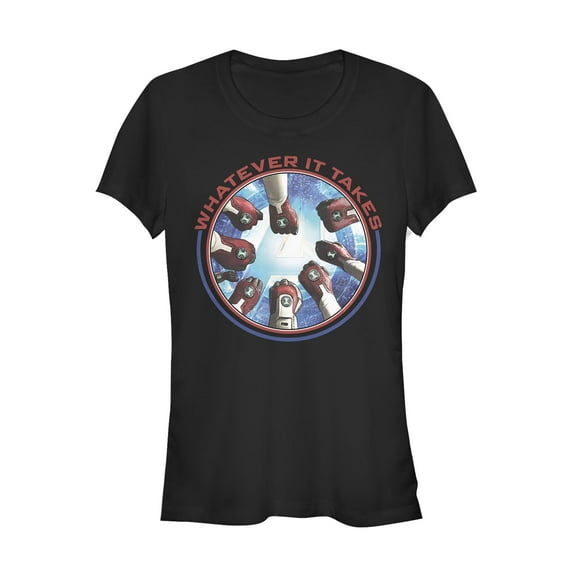 Junior's Marvel Avengers: Endgame Whatever It Takes  Graphic Tee Black Large