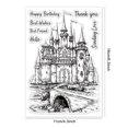 thumbnail image 6 of Vintage Castle Background Clear Stamps Retro Castle Blessings Words Silicone Clear Stamp Seals for Cards Making DIY, 6 of 8