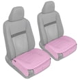 thumbnail image 2 of Motor Trend Pink Faux Leather Full Set Car Seat Covers for Truck SUV, Padded Front Back Car Seat Protector Cushion, 2 of 9