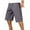 Mens Shorts Dark Gray, variant on Cotton Shorts for Men L-5X Big and Tall Plus Size Drawstring Elastic Waist Straight Wide Leg Solid Athletic Workout Cargo Short with Pockets