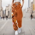 thumbnail image 2 of WILLBEST Pantalones Casuales para Mujer, Cómodos Pantalones Deportivos con Estampado de Halloween, Cintura Elástica Suave, para Uso Diario, Versátiles para Otoño E Invierno. Extra Grande, 2 of 4