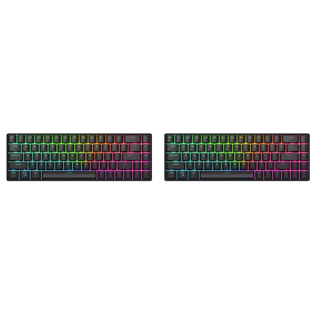 Teclado Con Eje Magnético Wi Disparador Rápido 8K (RGB Transparente) Rojo Y