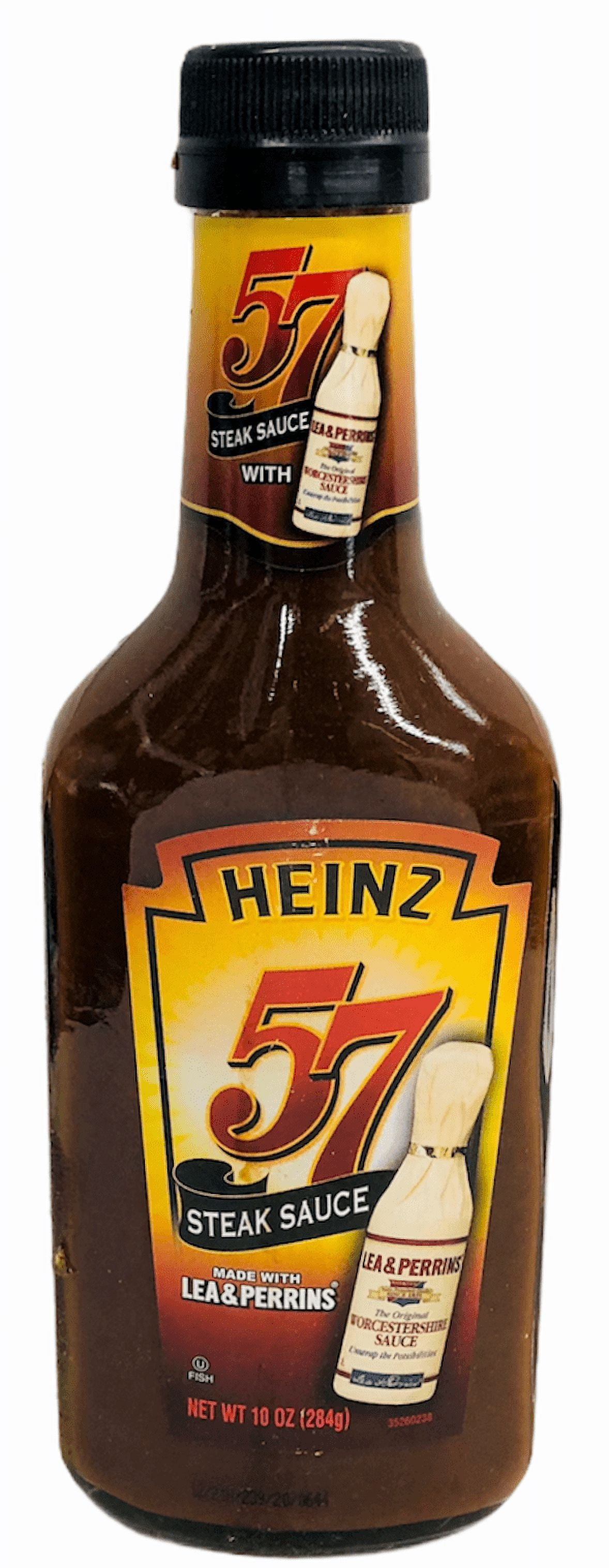 2 Pack Steak Sauce Heinz 57 with Lea & Perrins Worcestershire Sauce 10oz Bottle