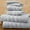 Popcorn Seal Grey, variant on Bibb Home 6 Piece Solid Egyptian Cotton Towel Set