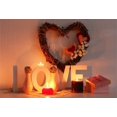 thumbnail image 2 of EREHome Polyester Fabric 7x5ft Photography Backdrop Romantic Still Life With Wicker Heart Word LOVE and Candle Scene Photo Background Children Baby Adults Portraits Backdrop, 2 of 2