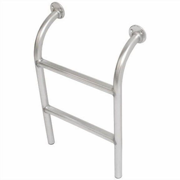 Tracker Boat Boarding Ladder 163327 | 26 3/4 Inch 2-Step Aluminum