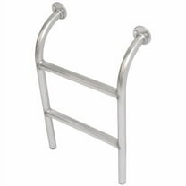 Tracker Boat Boarding Ladder 163327 | 26 3/4 Inch 2-Step Aluminum