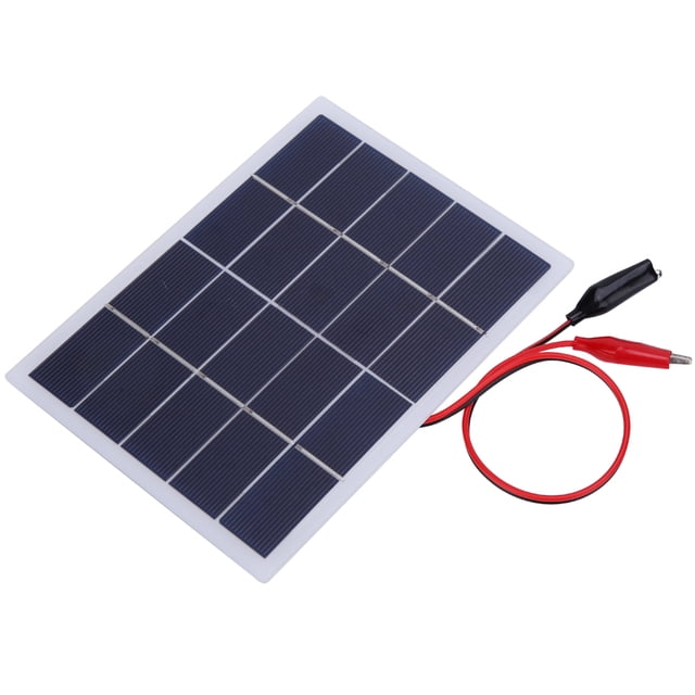 Durable Lightweight Photovoltaic Panels, 3W 5V Polysilicon Solar Panel, Field For Outdoor 3W‑White
