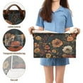 thumbnail image 5 of Yayeee Foldable Storage Basket for Shelves with Handles Set of 2 Waterproof Cloth Bins, Dark Floral Pattern, 5 of 7