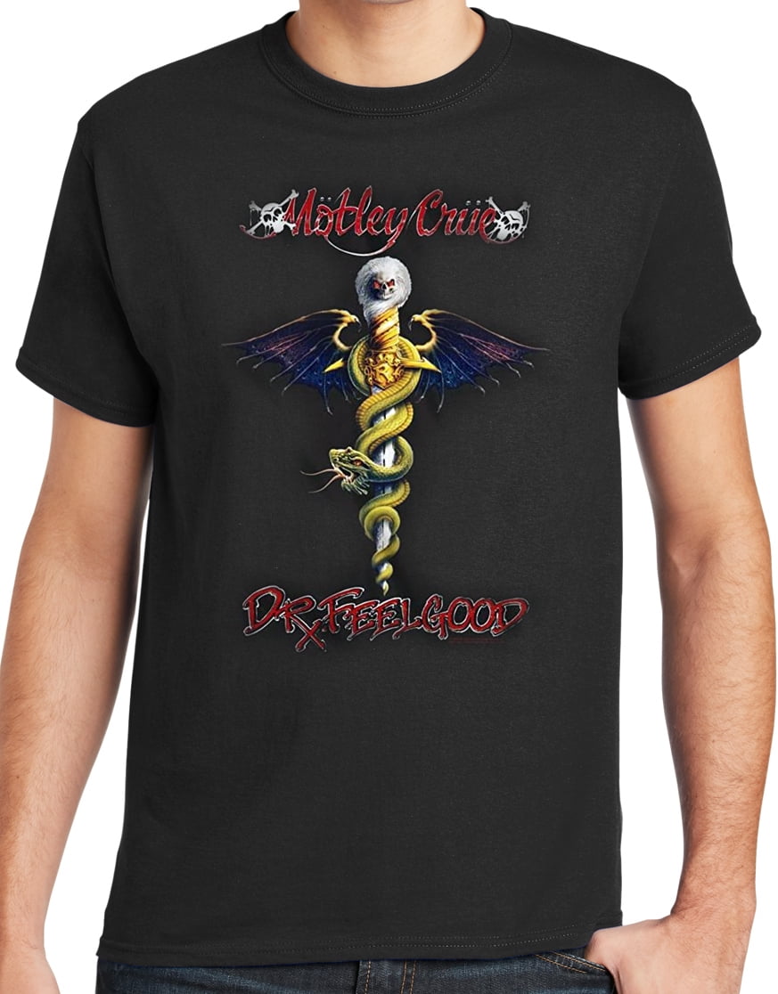 Motley Crue DR FEELGOOD Mens Black T 