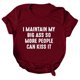 thumbnail image 1 of Gibobby Casual Playera de Manga Corta para Mujer Blusa corta Mangas sueltas Mujeres Tops Camiseta O-cuello Impresión casual Blusa mujer(Vino,M), 1 of 5