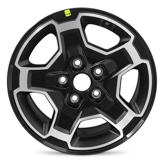 For 2021-2024 Jeep Gladiator‎ 17 Inch Machined Black Alloy - Genuine OEM Rim - Road Ready SUV Wheel