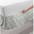thumbnail image 2 of Anchor Bed Skirt, Anchor Shape in Lines Tropics Getaway Ship Cruise Transport Repeating Tile, Elastic Bedskirt Dust Ruffle Wrap Around for Bedding Decor, 4 Sizes, Beige Multicolor, by Ambesonne, 2 of 2