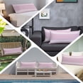 thumbnail image 5 of Pink Striped Body Pillow Cover, Pillowcase Protectors with Zipper, Breathable Decorative Throw Pillow Case Cover, Luxurious White Stripes Modern Abstract Art Pillow Shams for Couch Sofa 20x54Inch, 5 of 8