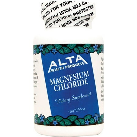 Health Magnesium - Alta Health Products Magnesium Chloride - 100 Tablets