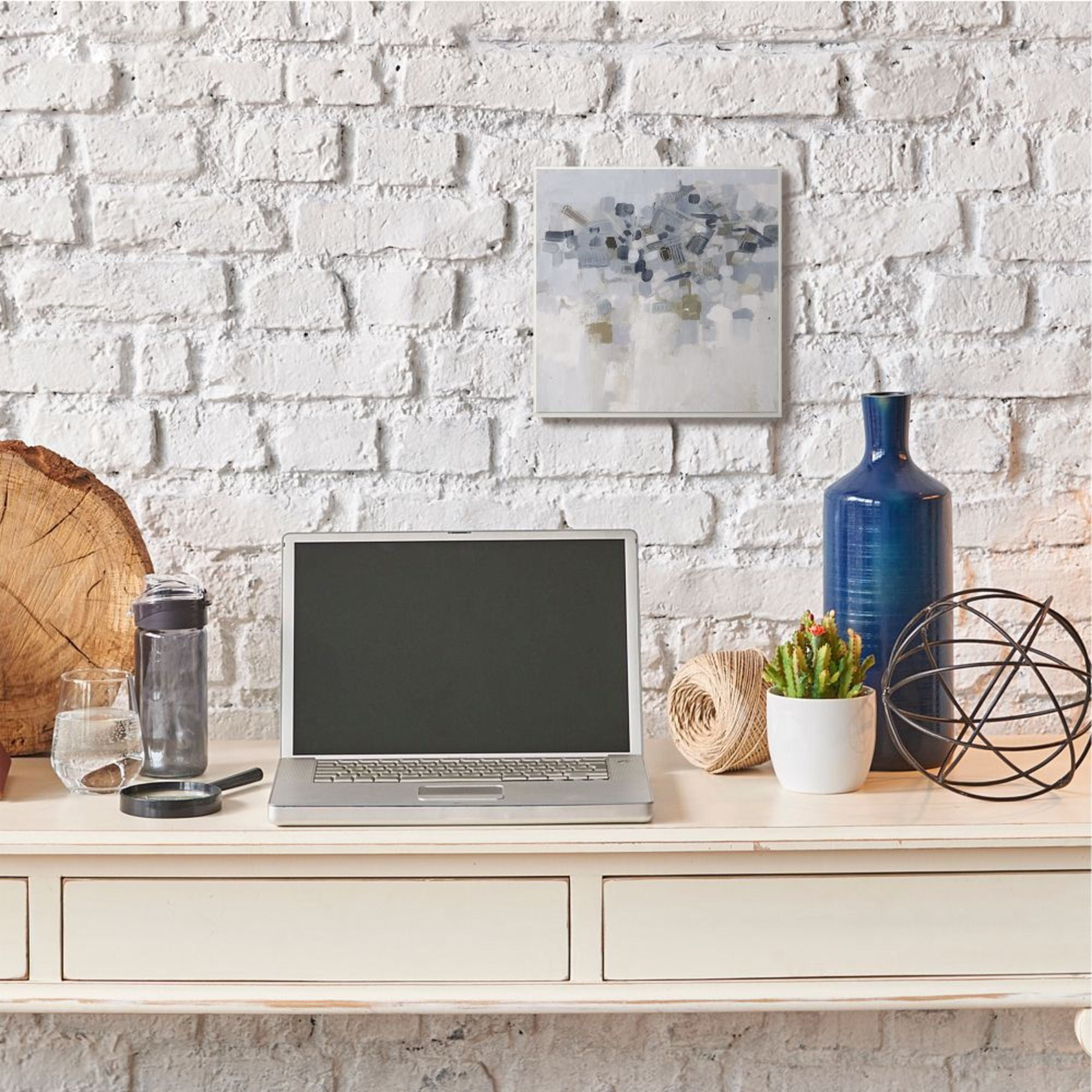 Stupell Industries Dense Soft Blue Abstracted Shapes Geometric Detail Design by Smith Haynes