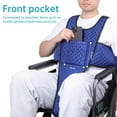 thumbnail image 4 of ENLUNTRA Wheelchair Seatbelt with Pocket,Non-Slip and Drop-Resistant Wheelchair Safety Belt with Adjustable Straps Buckles for The Elderly, Vest Anti-Fall Wheelchair Harness, 4 of 8