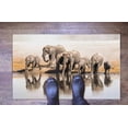 thumbnail image 6 of Big African Elephants Rugs, Elephant Family Rugs, Farmhouse Rug, Animal Rug, Colorful Rug, Anti-Slip Carpet, Easy To Clean Rug, Small Rug, 2.6'x5' - 80x150 cm, 6 of 8