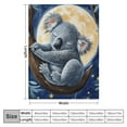 thumbnail image 4 of Orinice Koala Blanket Koala  Throw Blanket Super Soft Warm Cozy Fuzzy Plush Koala Blanket Gifts for Girls Boys Kids Room Decor   50x60in, 4 of 6