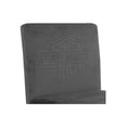 thumbnail image 2 of Harley-Davidson Embossed Bar & Shield Contemporary Faux Suede Bar Stool - Gray, Harley Davidson, 2 of 2