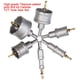 thumbnail image 4 of Kit de sierra de corona de precisión TCT, juego de 6 piezas de 16 mm a 60 mm, punta de carburo de tungsteno de alta resistencia, corte de acero inoxidable, brocas piloto desmontables, amplia, 4 of 8