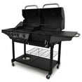 thumbnail image 3 of Charbroil Deluxe Charcoal & Gas Combination Cart Grill, 3 of 9