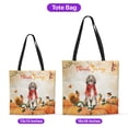 thumbnail image 5 of Happy Thanksgiving Afghan Hound with Turkey Pumpkins Autumn Vibes All Over Print 3D Canvas Tote Bag Dog Lover Reusable Handbag - 12018, 5 of 5