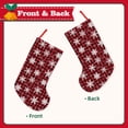 thumbnail image 2 of Picia Snowflakes On A Buffalo Plaid Christmas for 18in Christmas Stockings, Xmas Stocking for Kids, Holiday and Family Stocking for Fireplace or Party Decoration, 2 of 7