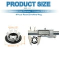 thumbnail image 2 of Uxcell Sink Overflow Ring, Bathroom Sink Overflow Drain Cover for Kitchen Basin Black, 2 of 7