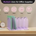 thumbnail image 6 of INTIGE File Organizer for Desk, 5-Section Mesh Desk Organizer, Vertical File Holder Desktop Organizer File Sorter, File Folder Holder for Office Supplies, 6 of 6