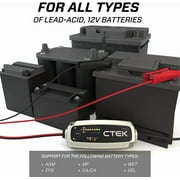 Ctek 40-206 Mxs 5.0 شاحن بطارية 4.3 أمبير أوتوماتيكي بالكامل وصيان 12 فولت