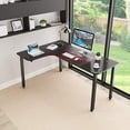 thumbnail image 4 of EUREKA ERGONOMIC 60 Inch Black Corner L Shaped Computer Desk, Home office Gaming Study Work Writing Table Long Large Sturdy Workstation Simple Modern with Metal Legs, Left Side, 4 of 5