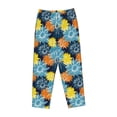 thumbnail image 6 of Uemuo Sunflowers Pattern Women's Wide Leg Palazzo Lounge Pants with Pockets Light Weight Loose Comfy Casual Pajama Pants-XX-Large, 6 of 9