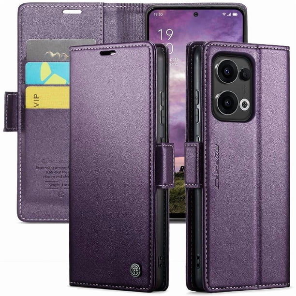 Funda tipo cartera OPPO Reno 13 5G con cierre magnético, RFID, tarjetero, soporte, carga inalámbrica