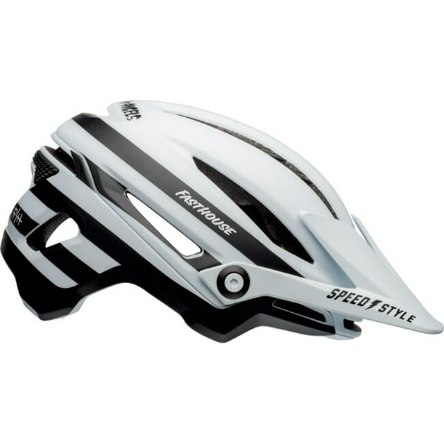 BELL : SIXER MIPS : FASTHOUSE STRIPES MATTE WHITE/BLACK : S