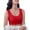 Red, variant on Sngxgn Sport Bras Padded Strappy Cropped Bras for Yoga Workout Fitness Low Impact(Red,L)