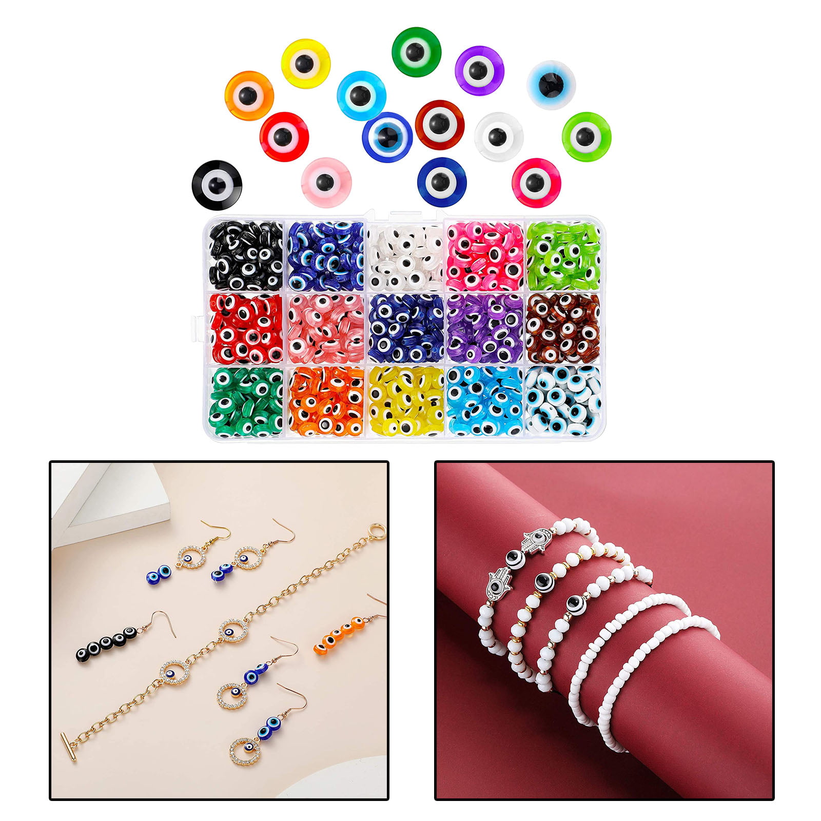 10x19mm Evil Eye Small Mola Fish Ceramic Beads For Jewelry Making  Multicolor Spacer Bricks For Necklaces And Bracelets From Tyawr, $28.59