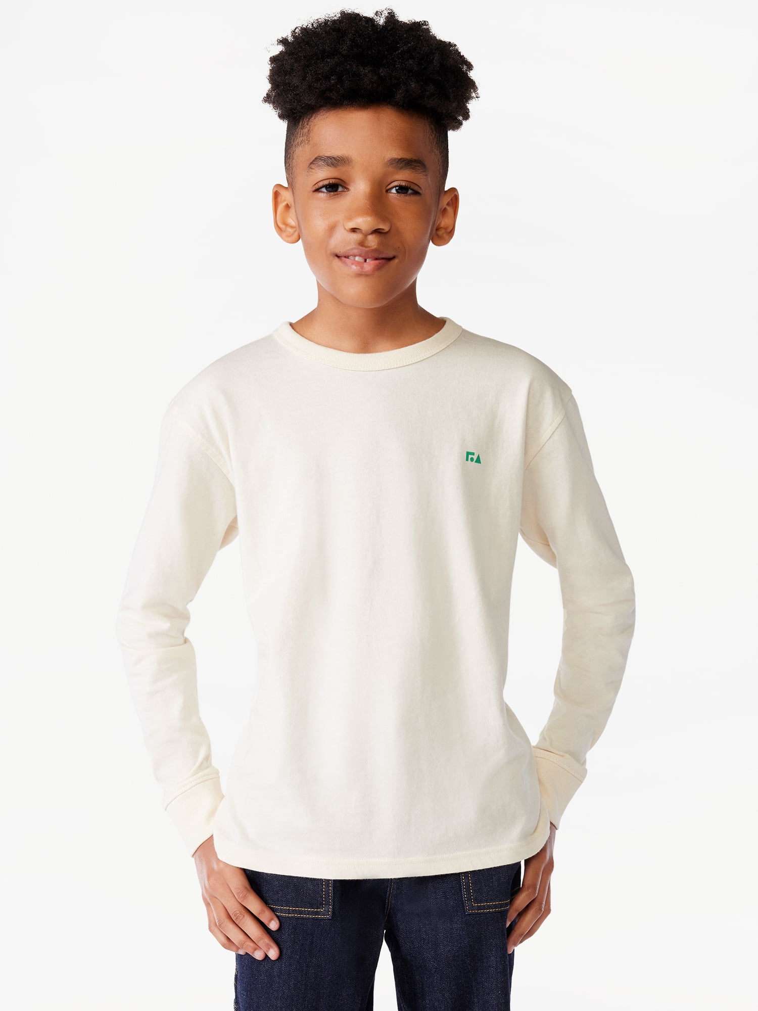 Free Assembly Boy's Long Sleeve Graphic Tee, Sizes 418
